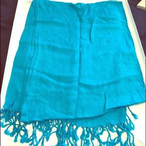 Turquoise shawl